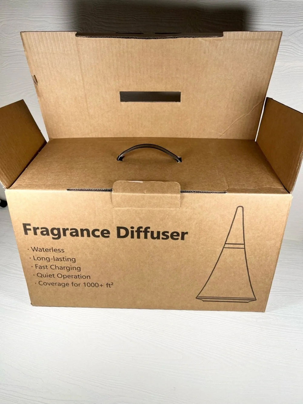 Black Smart Waterless Home Fragrance Diffuser